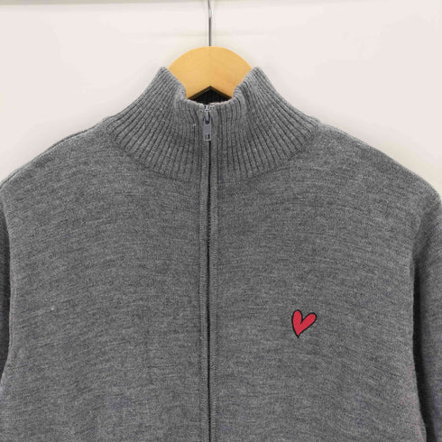 スウィートイヤーズ SWEET YEARS ハート刺繍ジップアップニット メンズ JPN:XL